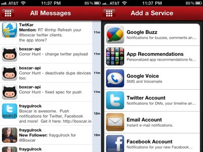 Boxcar keeps track of your notifications