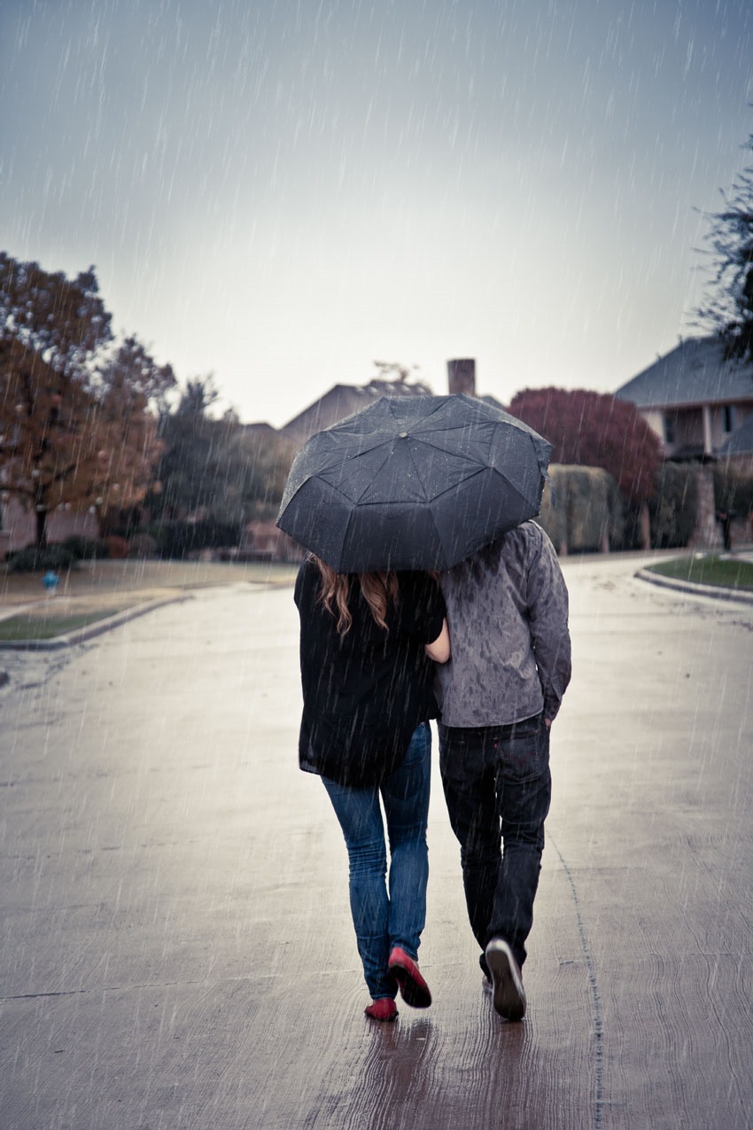 用PS邂逅下雨天 全福编程网