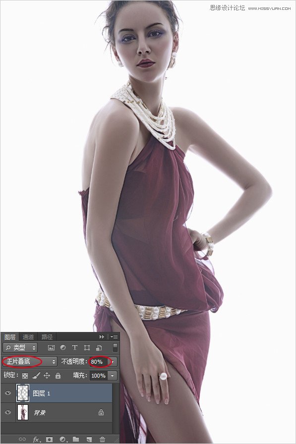 Photoshop调出美女模特诱人的咖啡肤色,PS教程,素材中国