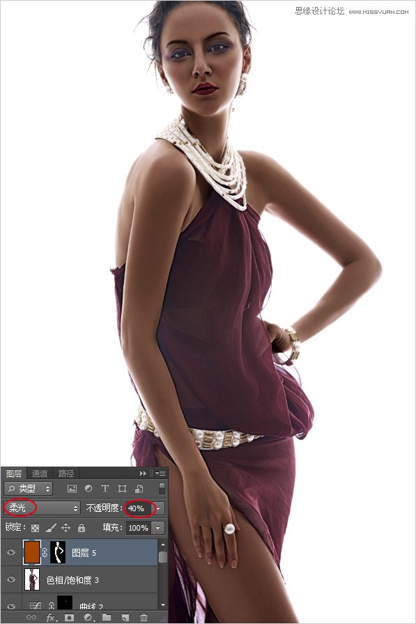 Photoshop调出美女模特诱人的咖啡肤色,PS教程,