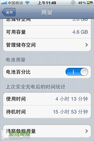 iPhone4s在5.1.1完美越狱后怎样才能更省电 全福编程网教程
