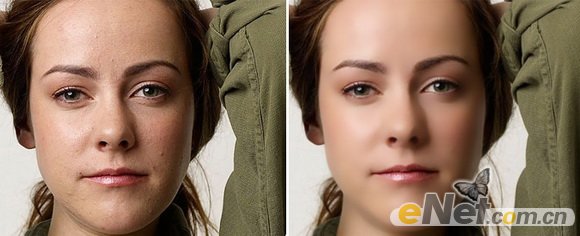 PhotoShop简单的人像皮肤修饰(磨皮)的两种方法新手教程 全福编程网教程