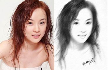 PhotoShop把照片处理为逼真素描效果  全福编程网教程