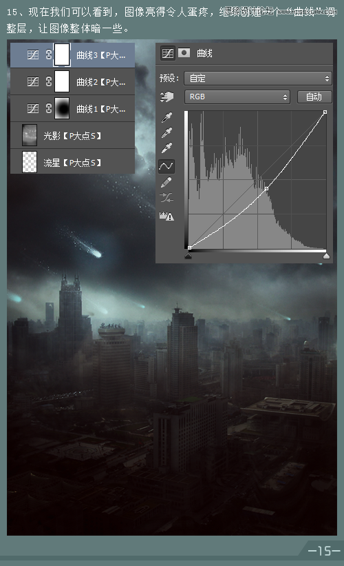 Photoshop合成超酷的城市末日科幻场景,PS教程,素材中国