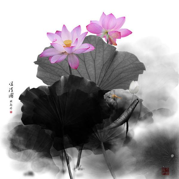 PS教程：PS将古装美女转成工笔画手绘