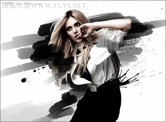 Photoshop CS5百变画笔教程之制作水墨背景   全福编程网教程