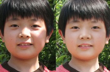 PhotoShop快速去除男孩脸上多余的阳光的方法 全福编程网