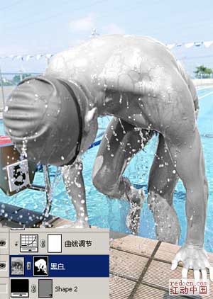 photoshop图层样式-透明人制作