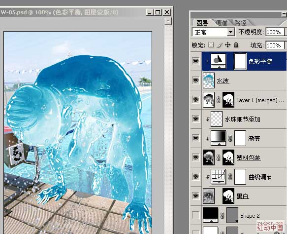 photoshop图层样式-透明人制作