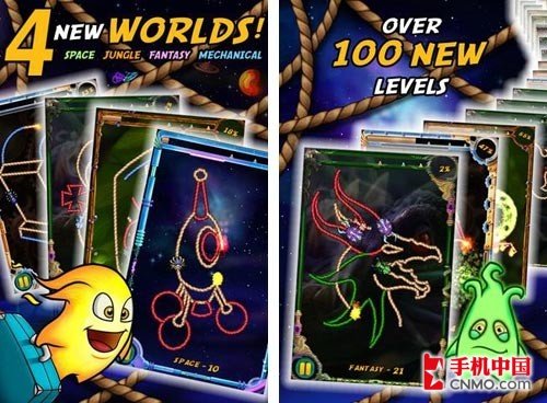 4大主题100关卡 Android烧绳子游戏世界版