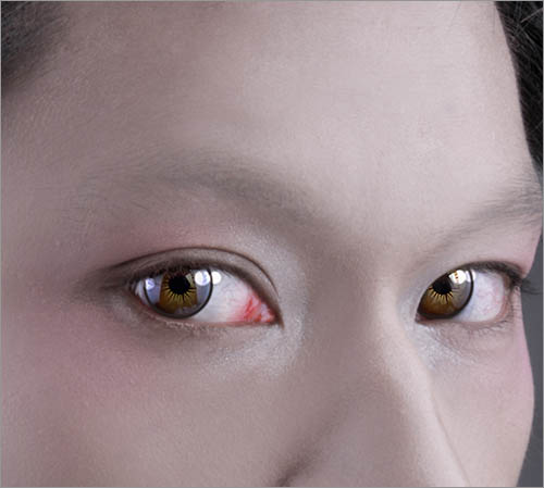 Photoshop给帅哥加上绚丽的液滴喷溅头发