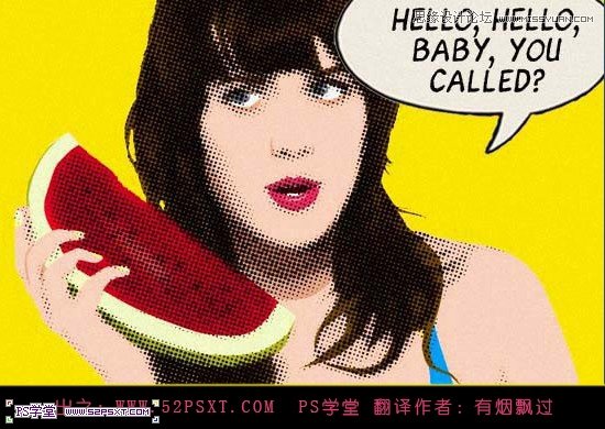 Photoshop调出美女照片怀旧漫画效果 全福编程网