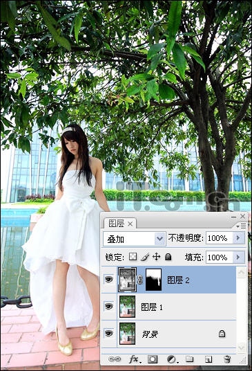 处理美女短裙婚纱数码照