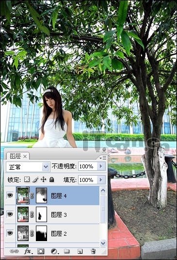处理美女短裙婚纱数码照