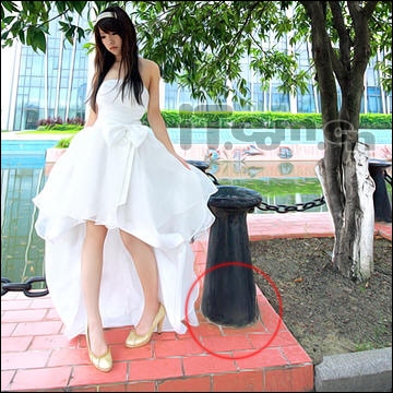 处理美女短裙婚纱数码照