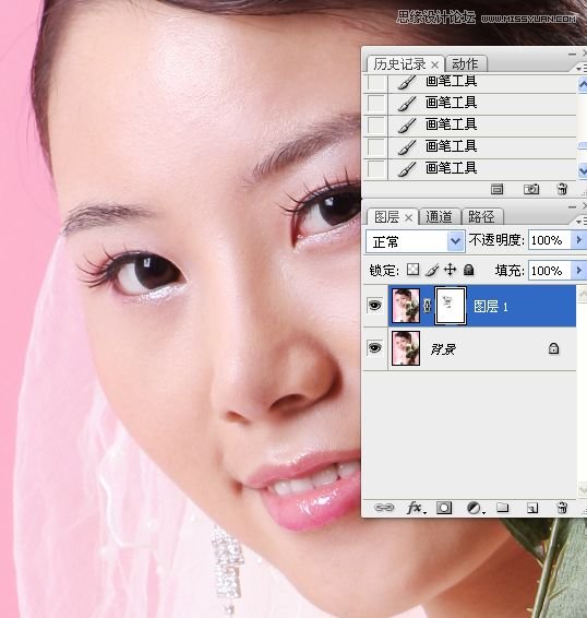 Photoshop使用简单方法给美女人像磨皮,全福编程网