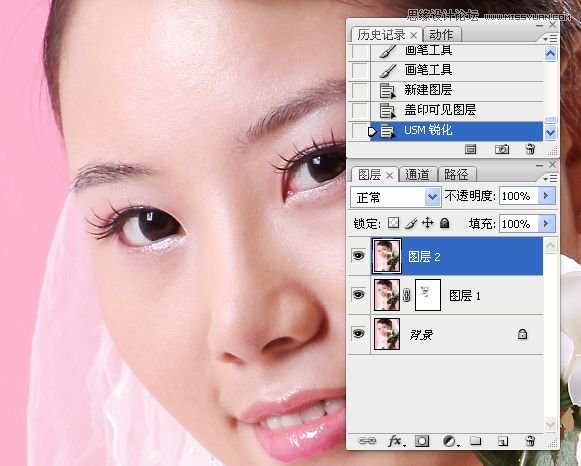 Photoshop使用简单方法给美女人像磨皮,全福编程网