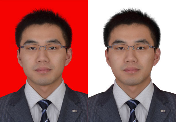 PS应用图像命令快速给彩色证件照背景换成白色教程 全福编程网教程