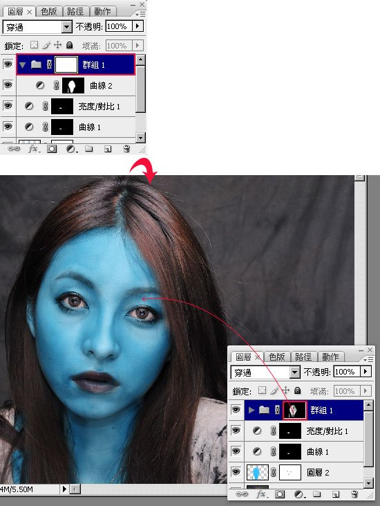 梅问题-photoshop教学-其假乱真－将照片变脸成阿凡达的纳美人