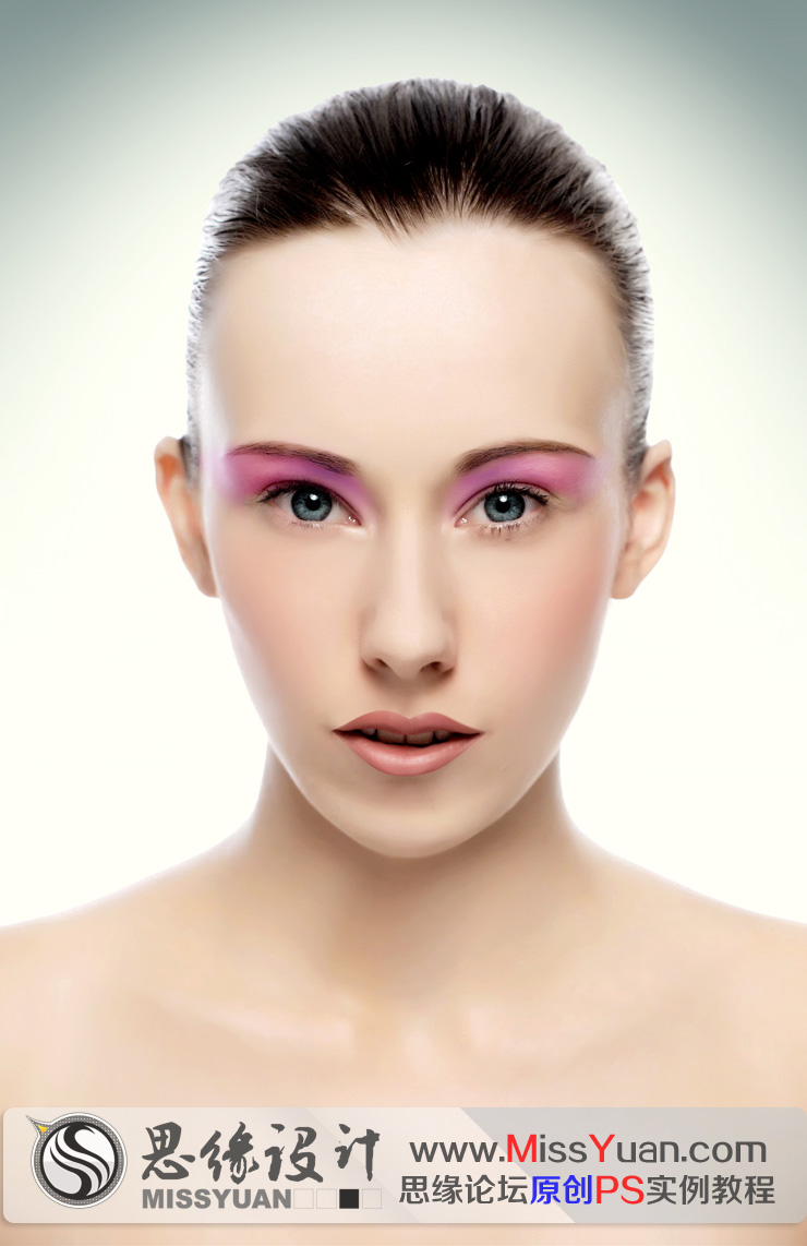 Photoshop给人像美女照片商业精细修图 全福编程网