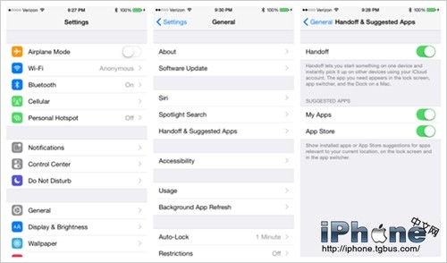 OS X Yosemite以及iOS8中Handoff设置方式 全福编程网
