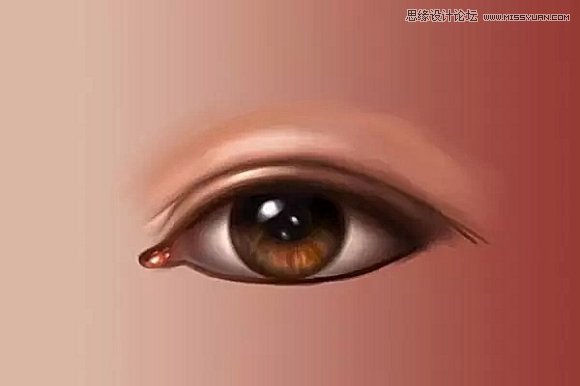 使用Photoshop鼠绘功能制作超逼真的人像眼睛效果教程