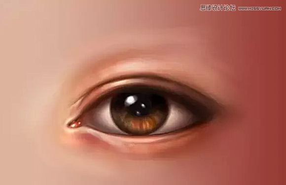 使用Photoshop鼠绘功能制作超逼真的人像眼睛效果教程