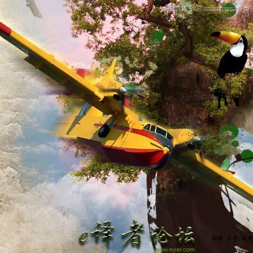 Photoshop合成魔幻虚构的绘画场景,PS教程,思缘教程网