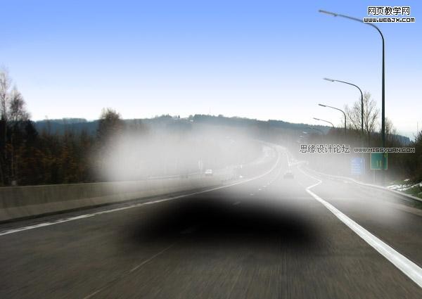 Photoshop合成着火的疯狂赛车,PS教程,思缘教程网