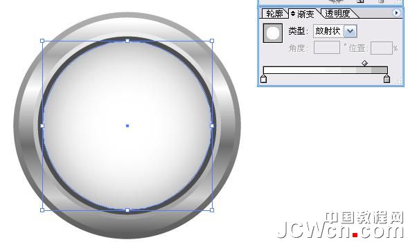 Illustrator鼠绘：渐变工具运用绘制金属闹钟