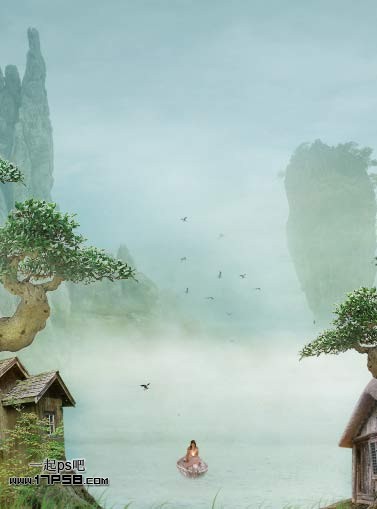 ps照片合成-打造山谷中的梦幻场景