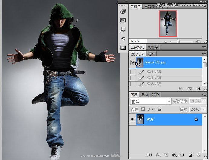 Photoshop合成超炫的舞者海报,全福编程网