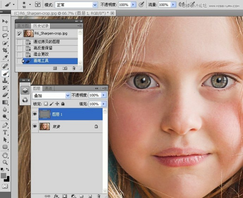 PS教程：Photoshop给儿童照片锐化处理
