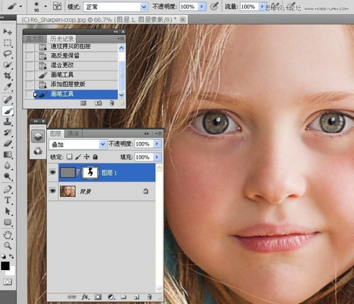 PS教程：Photoshop给儿童照片锐化处理