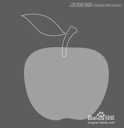 Illustrator网格工具制作逼真的红苹果教程,PS教程,思缘教程网