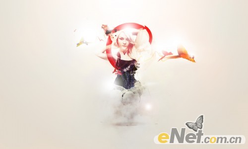 PhotoShop打造梦幻光影美女海报效果国外教程 全福编程网