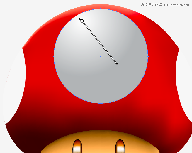 Illustrator绘制立体效果的逼真蘑菇