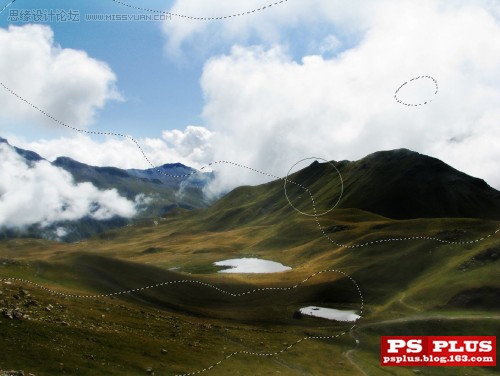 Photoshop打造风景照清晰和梦幻烟雾效果,PS教程,思缘教程网