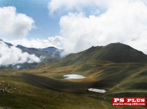 Photoshop打造风景照清晰和梦幻烟雾效果,PS教程,思缘教程网