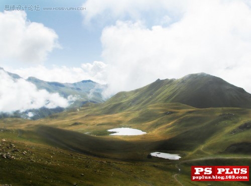Photoshop打造风景照清晰和梦幻烟雾效果,PS教程,思缘教程网