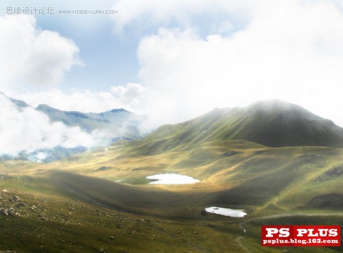 Photoshop打造风景照清晰和梦幻烟雾效果,PS教程,思缘教程网