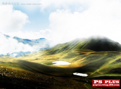 Photoshop打造风景照清晰和梦幻烟雾效果,PS教程,思缘教程网