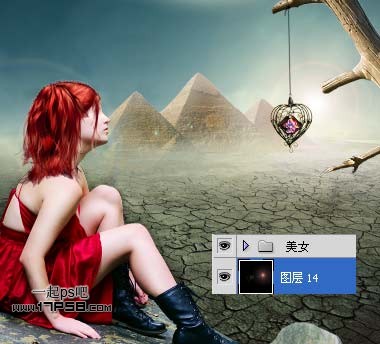 PS图片合成教程：干涸世界里的思索女孩意境图