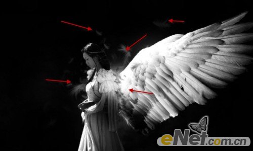 PhotoShop特效处理-黑暗中的天使