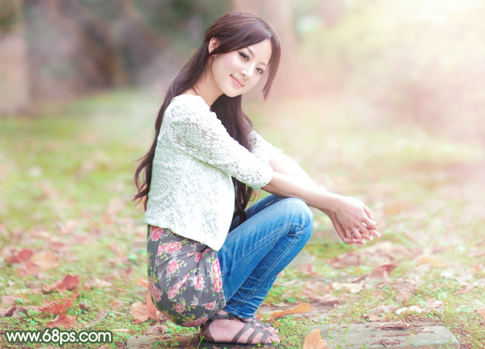 Photoshop打造唯美的初夏粉调阳光色 全福编程网