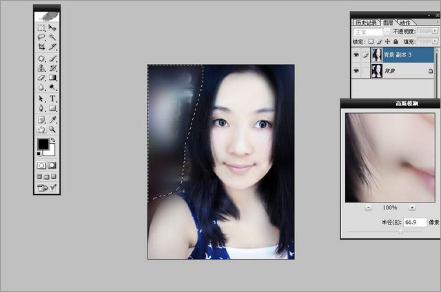 Photoshop给美女照片添加唯美装饰调出清纯可爱风格