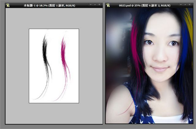 Photoshop给美女照片添加唯美装饰调出清纯可爱风格