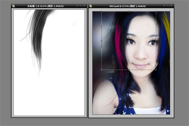 Photoshop给美女照片添加唯美装饰调出清纯可爱风格