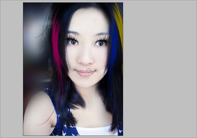 Photoshop给美女照片添加唯美装饰调出清纯可爱风格