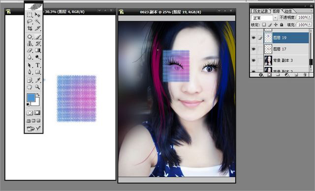 Photoshop给美女照片添加唯美装饰调出清纯可爱风格